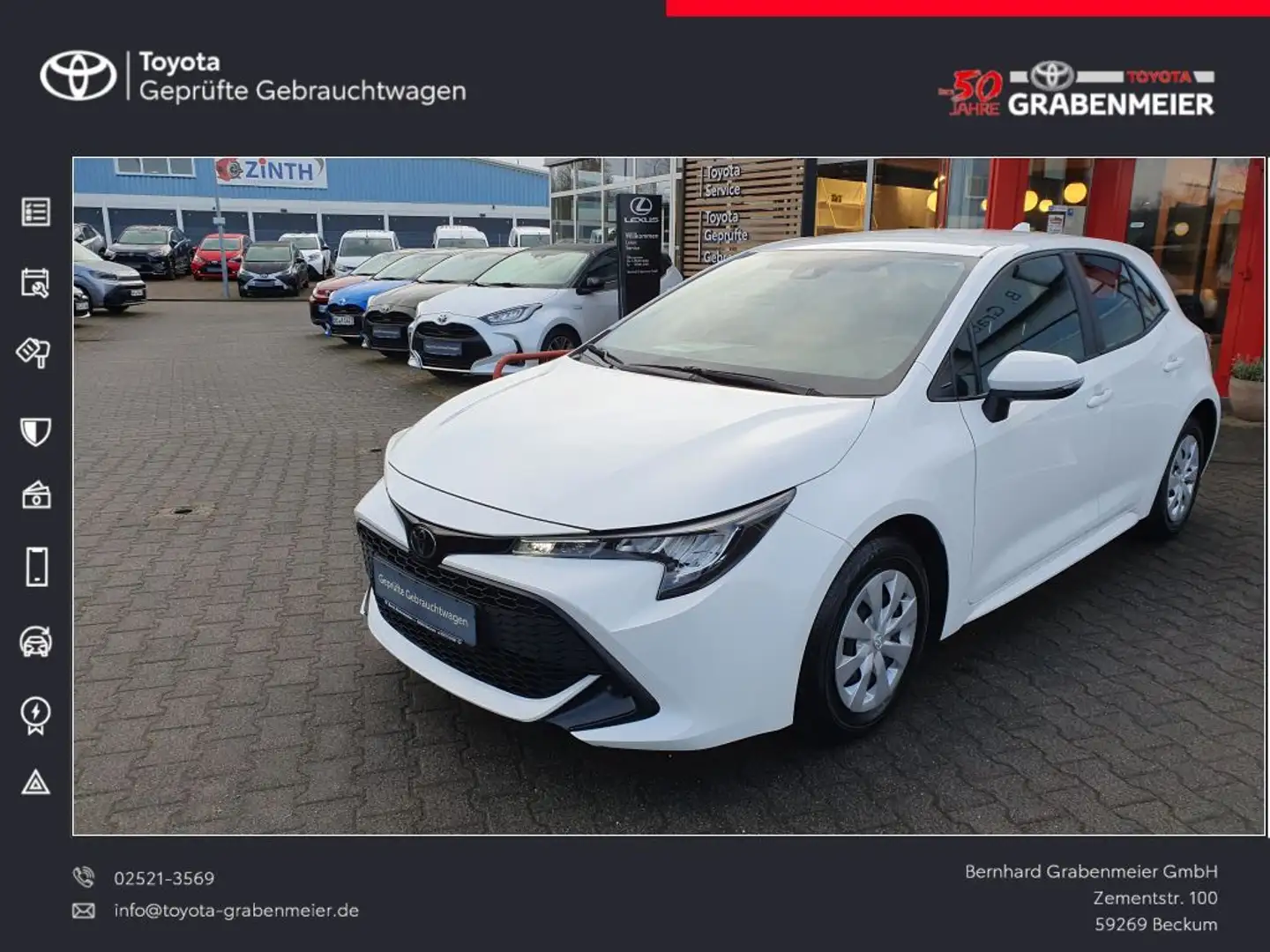 Toyota Corolla 1.2 Turbo Blanc - 1