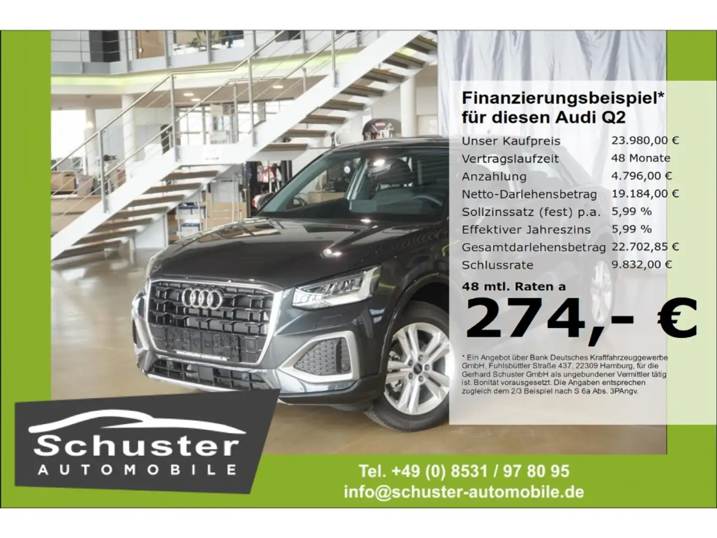 Audi Q2 advanced 30TFSI*LED Tempom el.Heckkl SHZ PDC Grey - 1