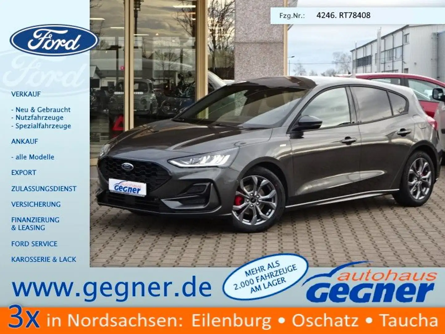 Ford Focus 1.0L ST-Line MHEV ParkAss WiPa iACC TWA Grau - 1