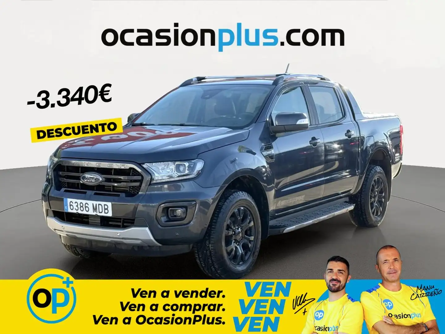 Ford Ranger 2.0 Ecoblue DCb. Wildtrak 4x4 Aut. 213 Gris - 1