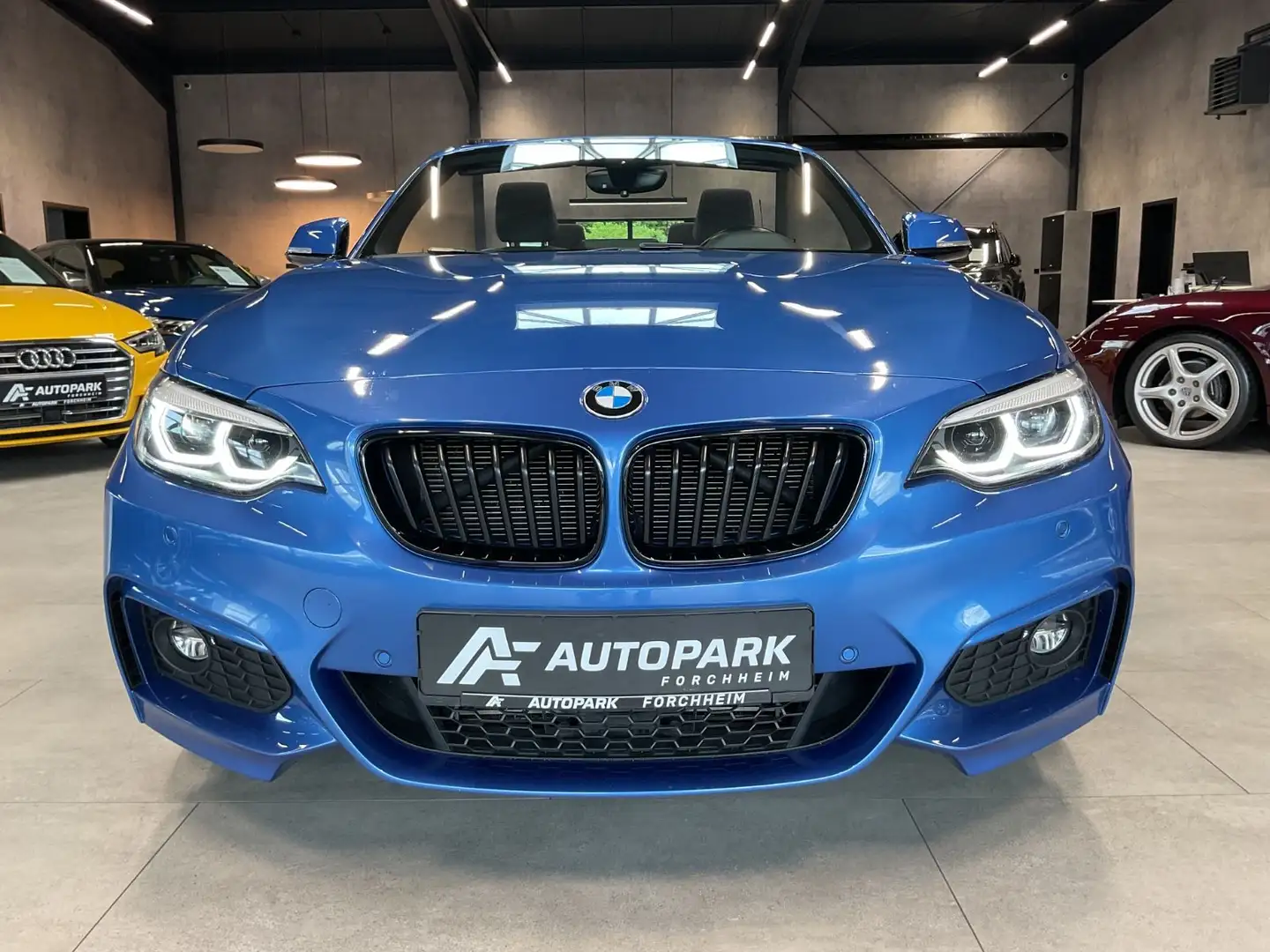 BMW 220 d Cabrio M Paket H&K LED Navi M Bremse Blau - 2