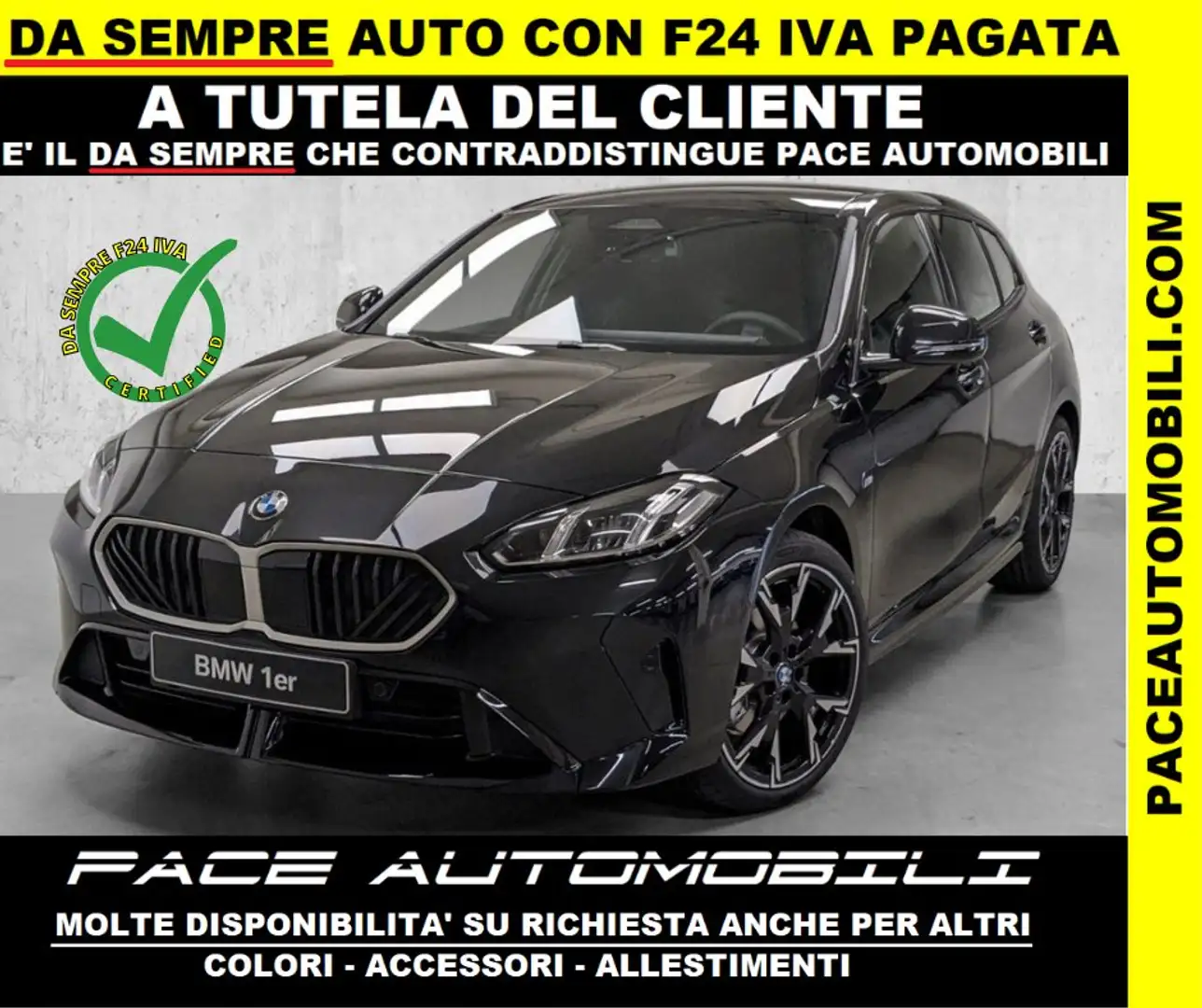 BMW 118 D NEW M SPORT M-SPORT MSPORT BLACK PACK LED F1 Nero - 1