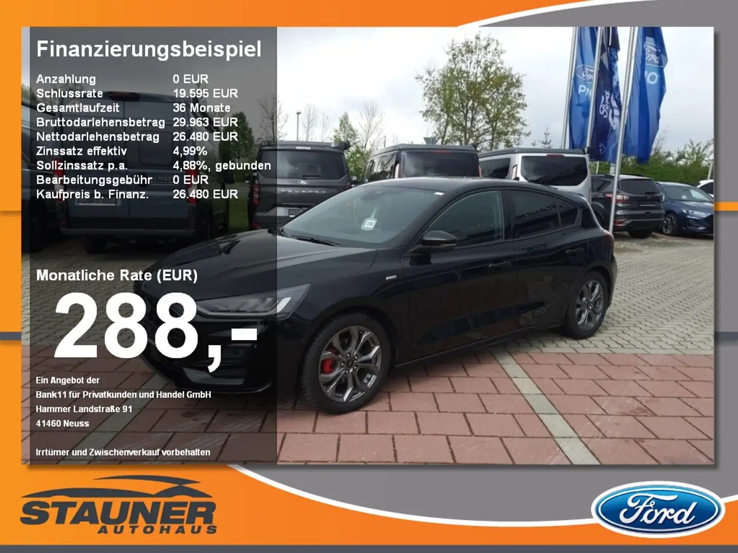 Ford Focus 1.5 EcoBlue ST-Line X LED Panorama SHZ Fekete - 1