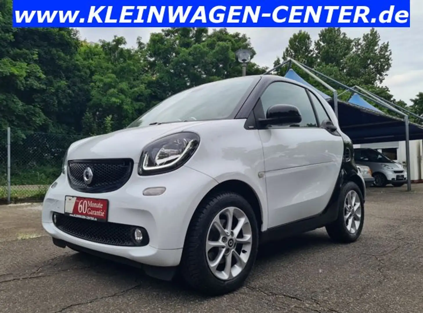 smart forTwo coupe Klimaaut/Sitzh/Temp/Panorama/Allw. Blanc - 1