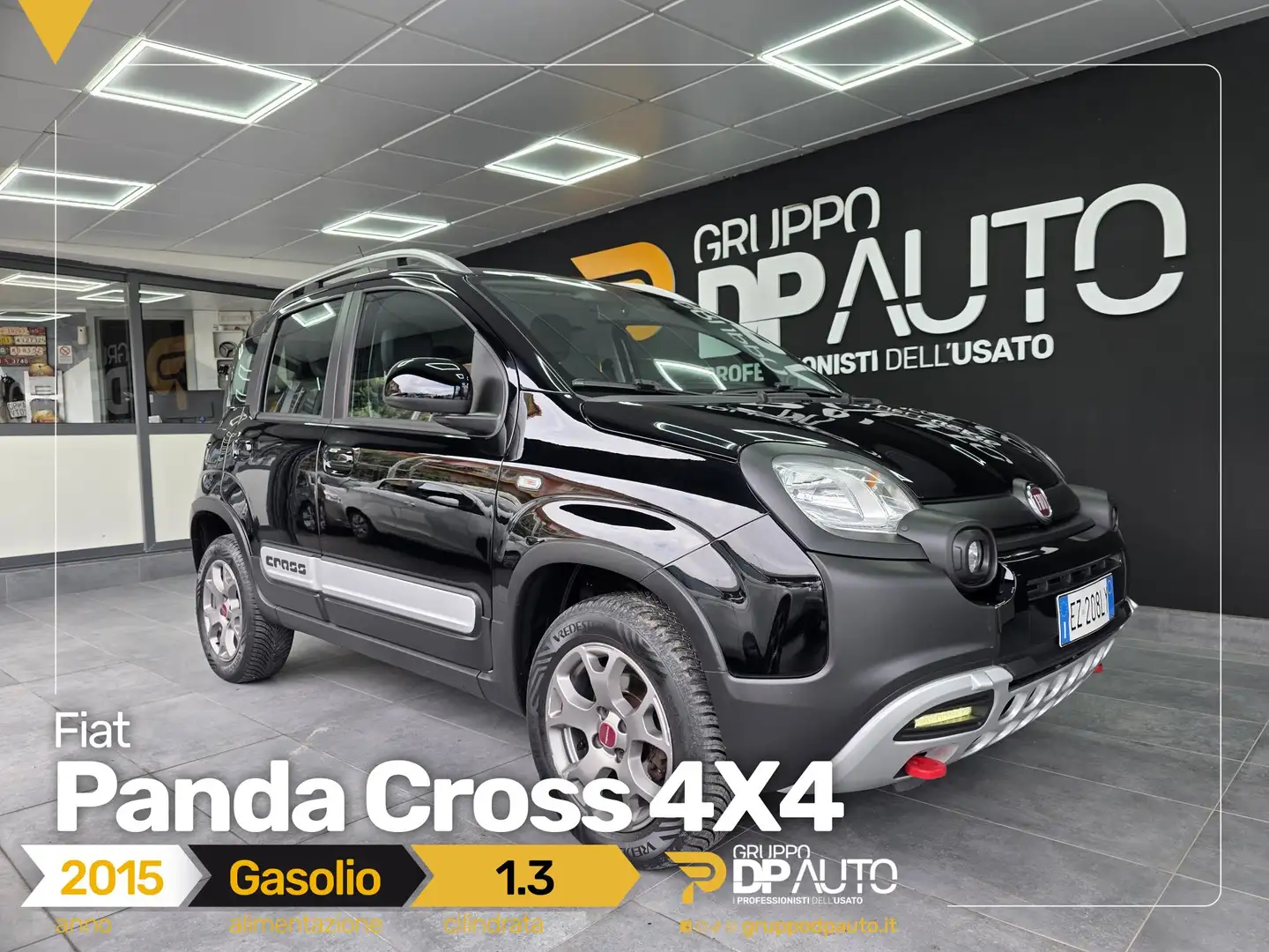 Fiat Panda Panda 1.3 mjt 16v Cross 4x4 80cv Noir - 1