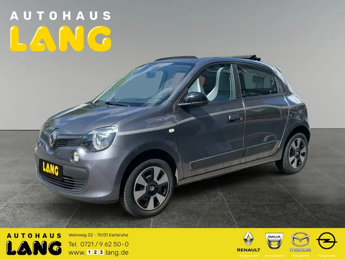 Renault Twingo 1.0 SCe 70 EU6 Limited KLIMA RADIO FALTSCHIEBEDACH Grau - 1
