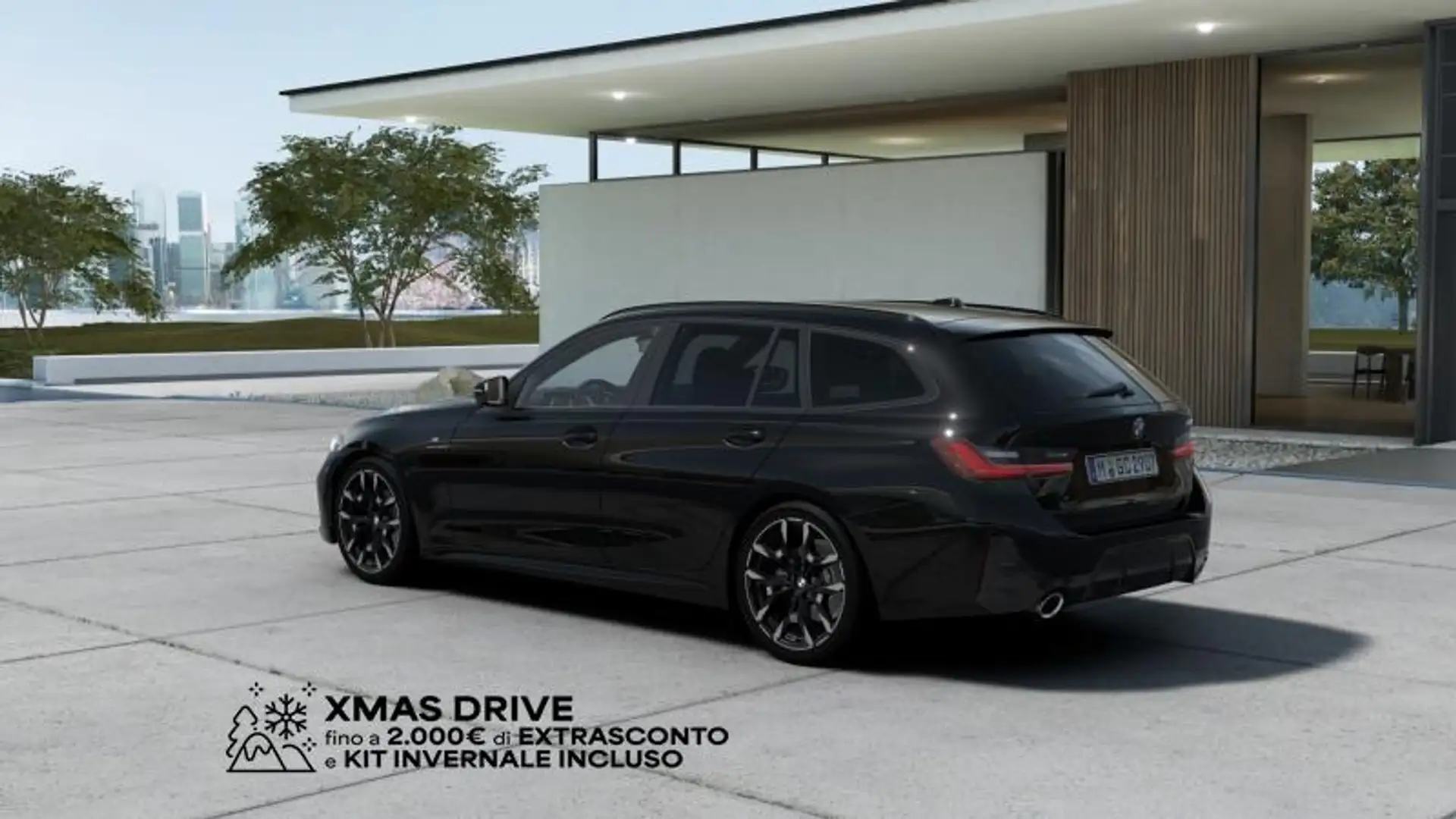 BMW 318 i Touring Msport auto Nero - 2