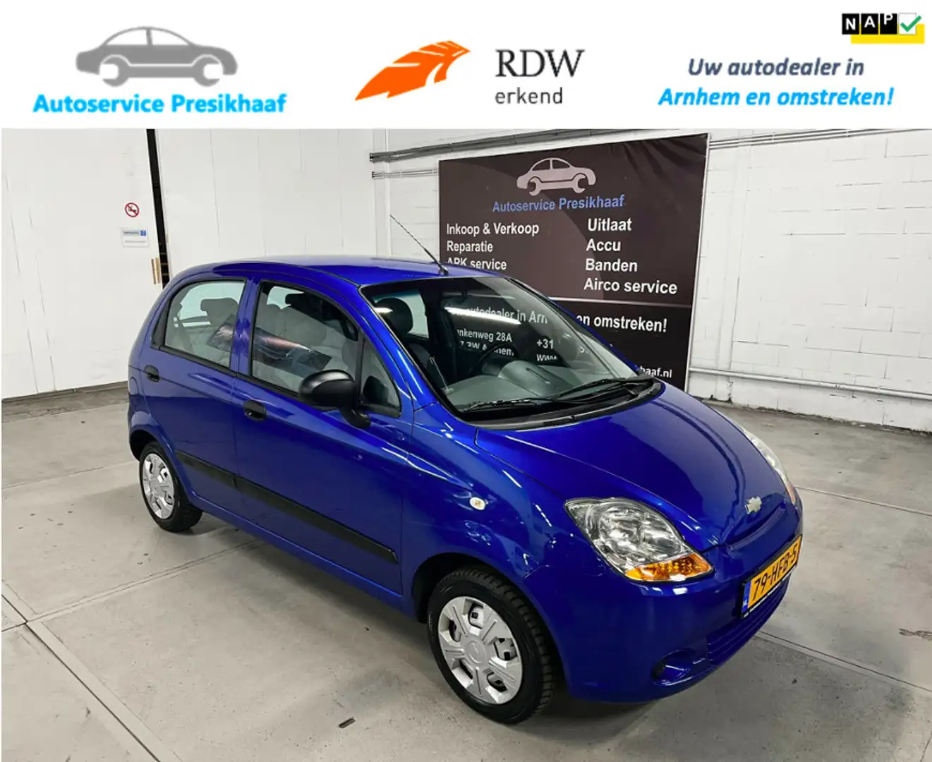 Chevrolet Matiz 0.8 Spirit AIRCO / NAP / ELEK. RAMEN Blau - 1