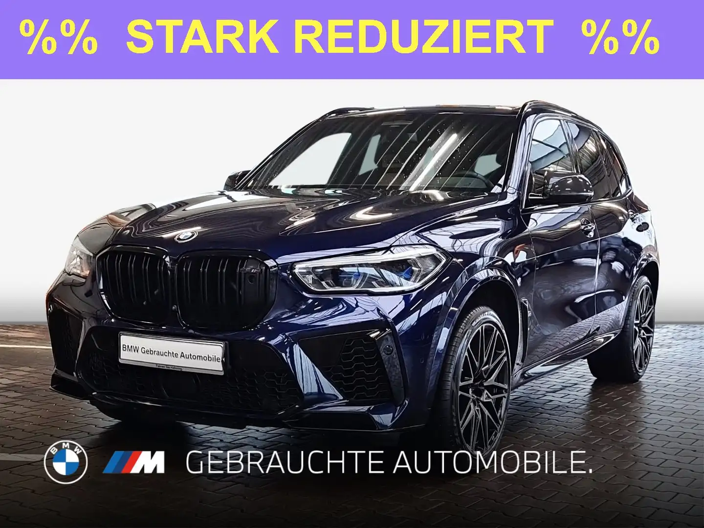 BMW X5 M Competition Laserlicht Head-Up B&W AHK Pano Komfor Albastru - 1