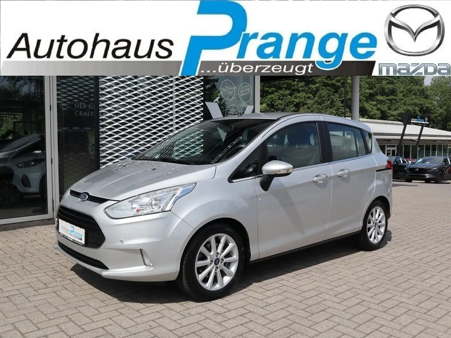 Ford B-Max 1.0 EcoBoost Titanium NAVI AHK 2x Schiebetür FSH S Silber - 1