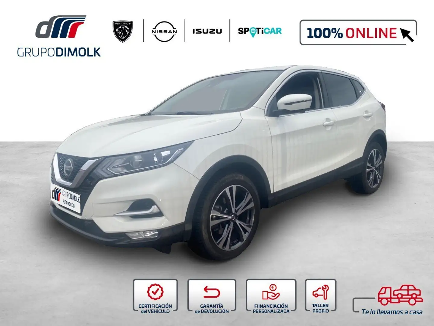 Nissan Qashqai 1.3 DIG-T N-Connecta 4x2 103kW Blanco - 1