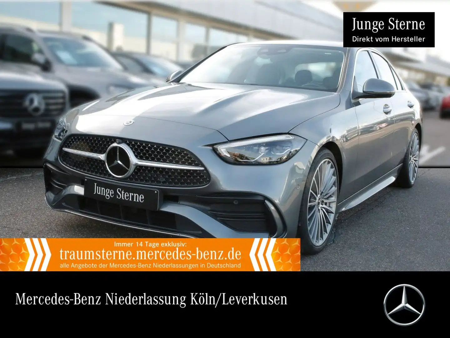 Mercedes-Benz C 180 AMG+360+AHK+LED+KEYLESS+9G Grau - 1