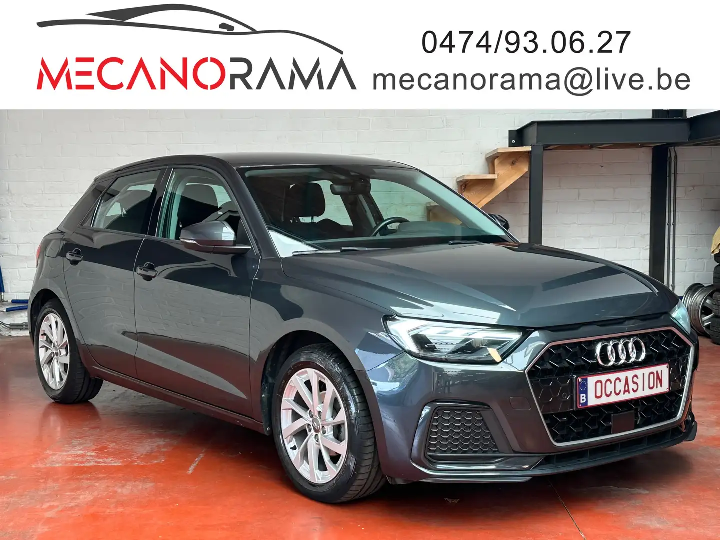Audi A1 Sportback 25 TFSI S-line // 52.000km !! CUIR !! Gris - 1
