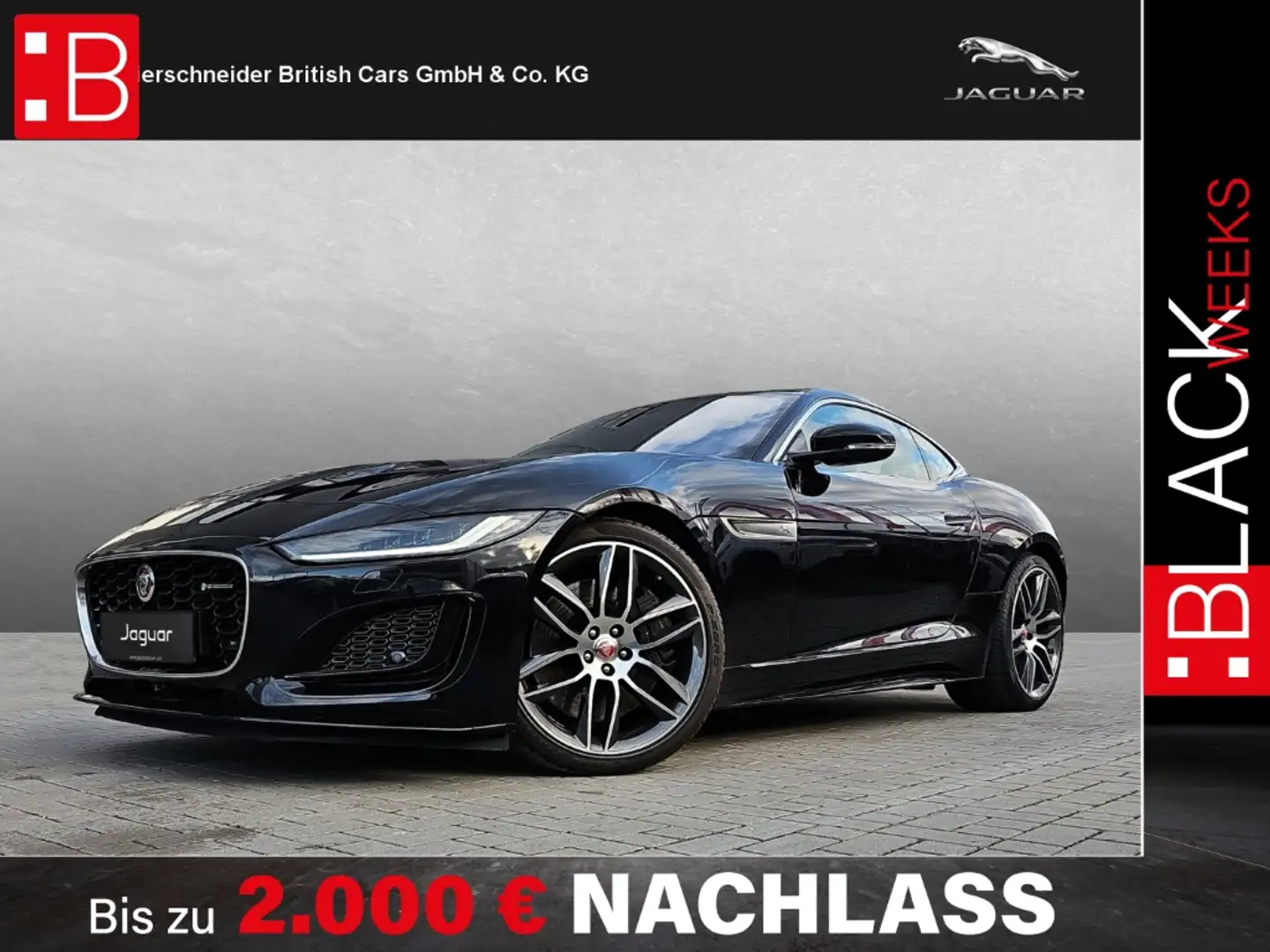 Jaguar F-Type P450 Coupe AWD R-Dynamic 698,- OHNE ANZAHLUNG Schwarz - 1