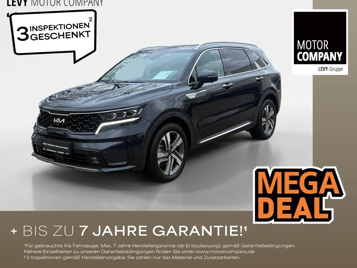 Kia Sorento 1.6 T-GDI Platinum 7-Sitze ACC Navi FLA Niebieski - 1