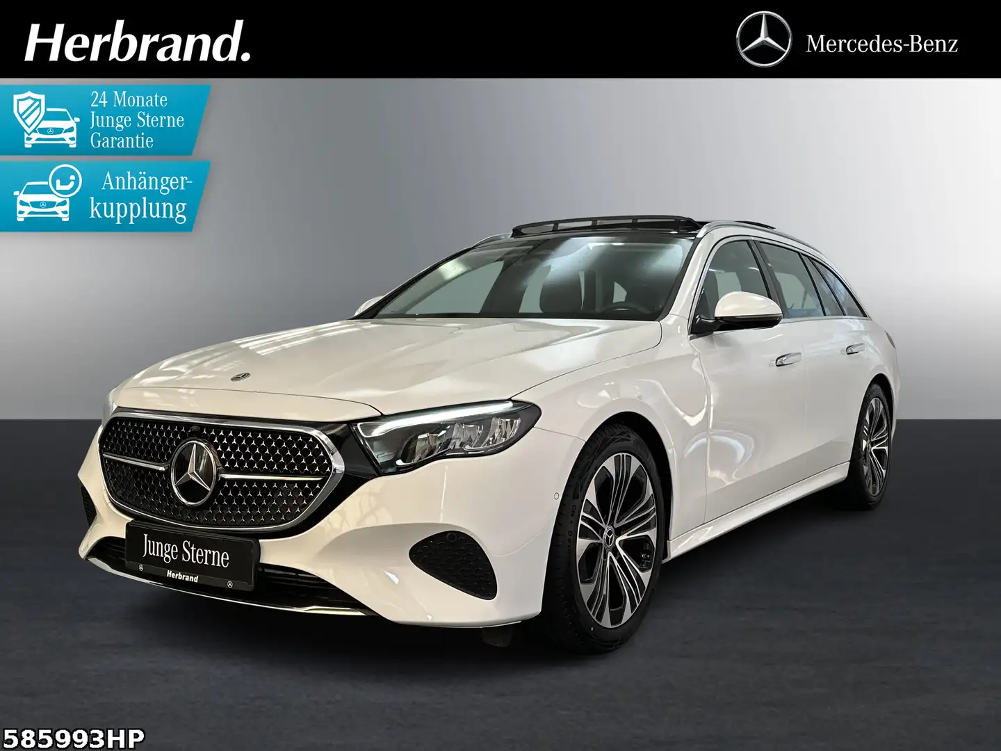Mercedes-Benz E 220 T d Avantgarde  AHK Panorama KeylessGO SHZ Weiß - 1