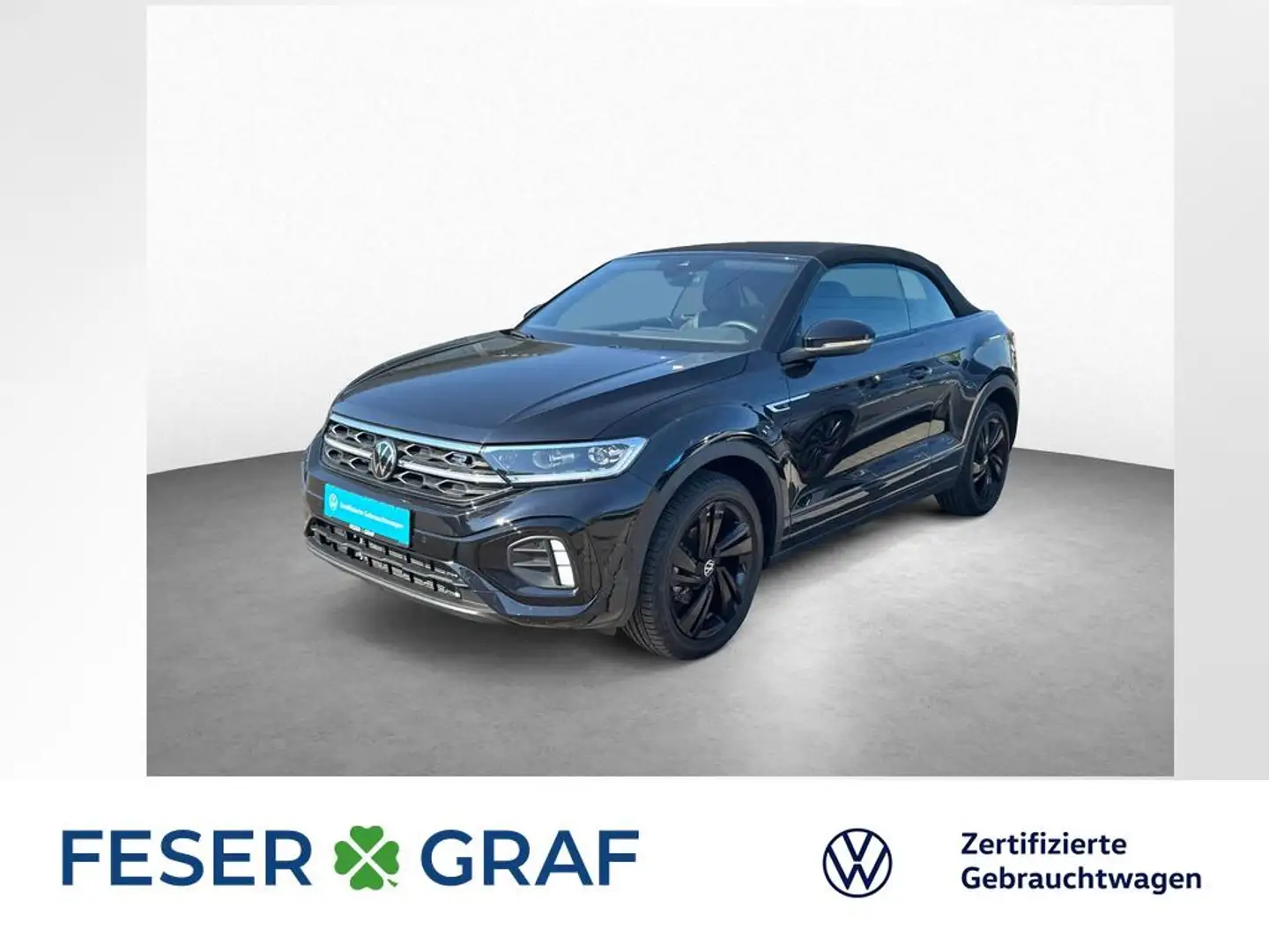 Volkswagen T-Roc Cabriolet 1.5 TSI DSG R-LINE BLACK LEDER Schwarz - 1