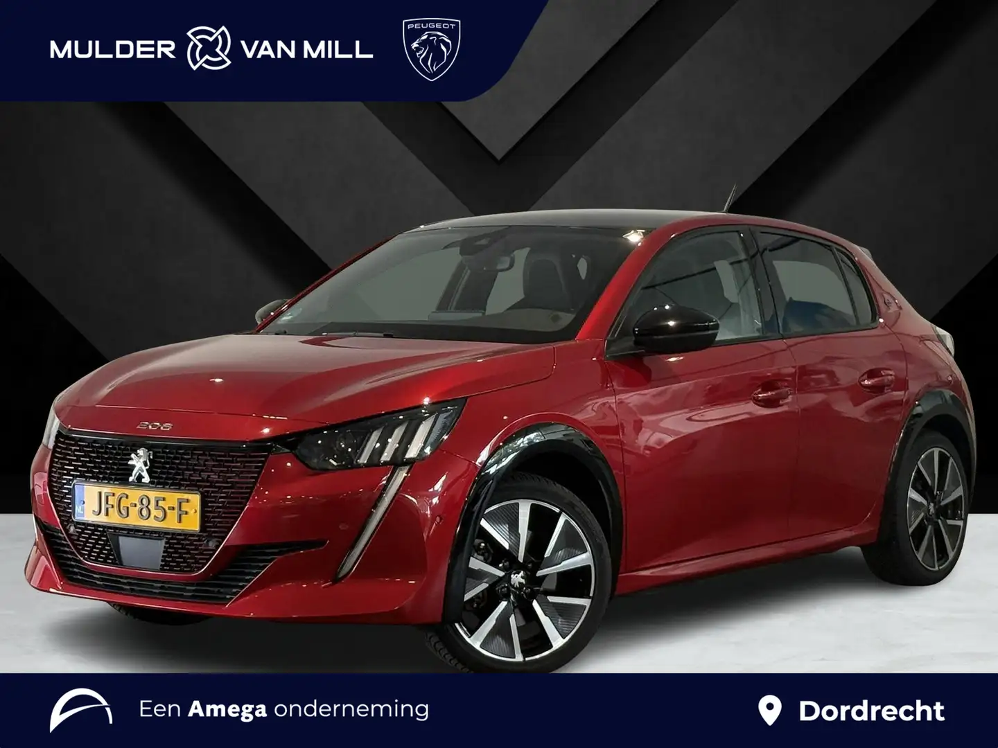 Peugeot e-208 GT Pack EV 3-FASEN 50kWh 136pk | TWO-TONE! | ALCAN Rouge - 1