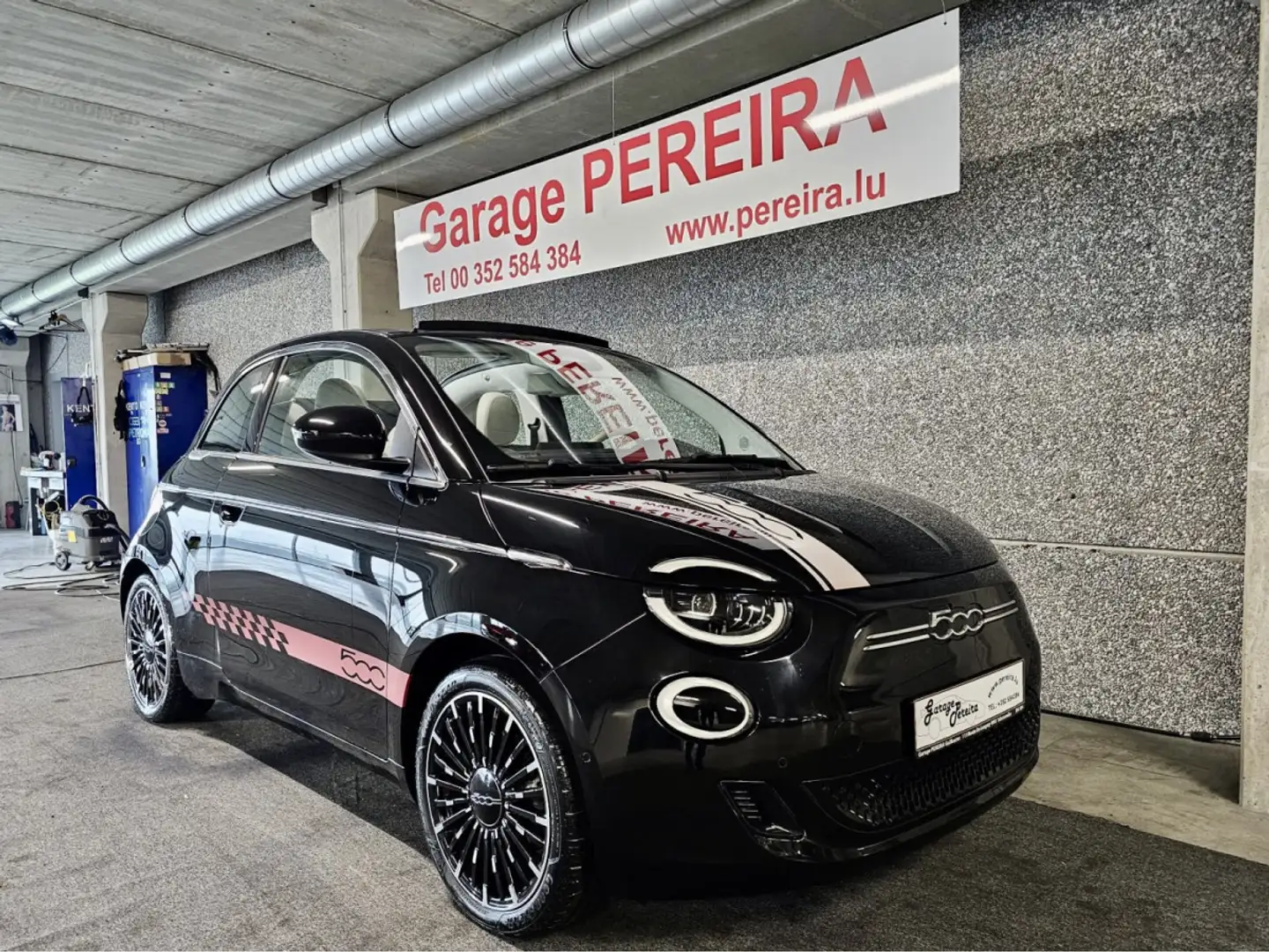 Fiat 500e CABRIO PRIMA LED CUIR NAVI Noir - 1