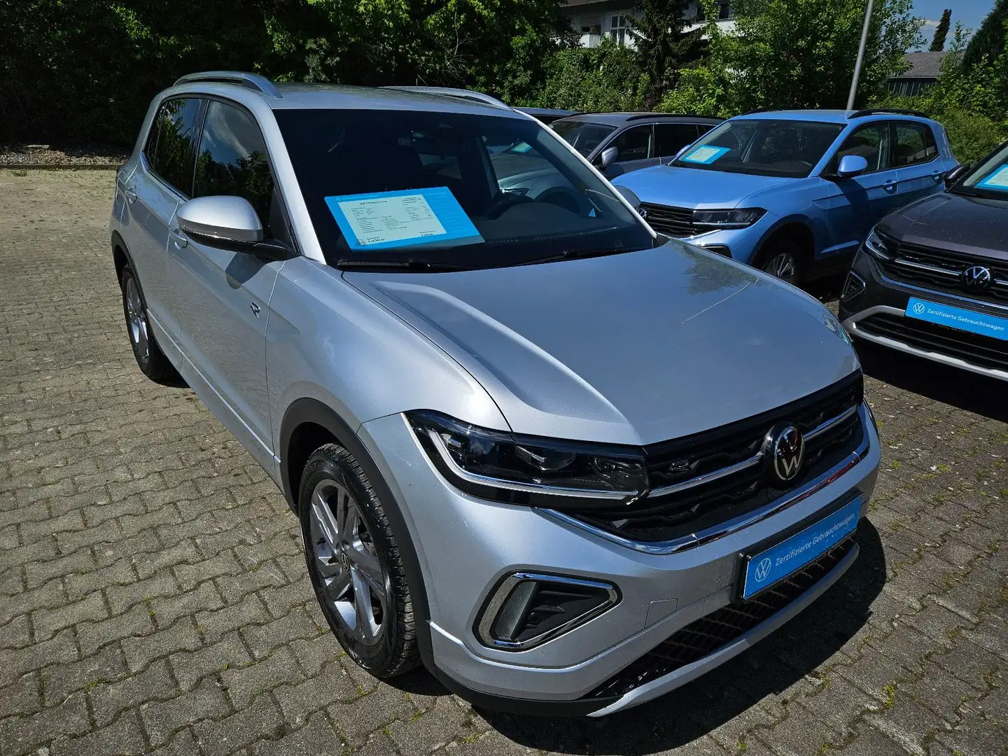 Volkswagen T-Cross R-Line AHK Navi LED RFK Bluetooth Klima Silber - 2