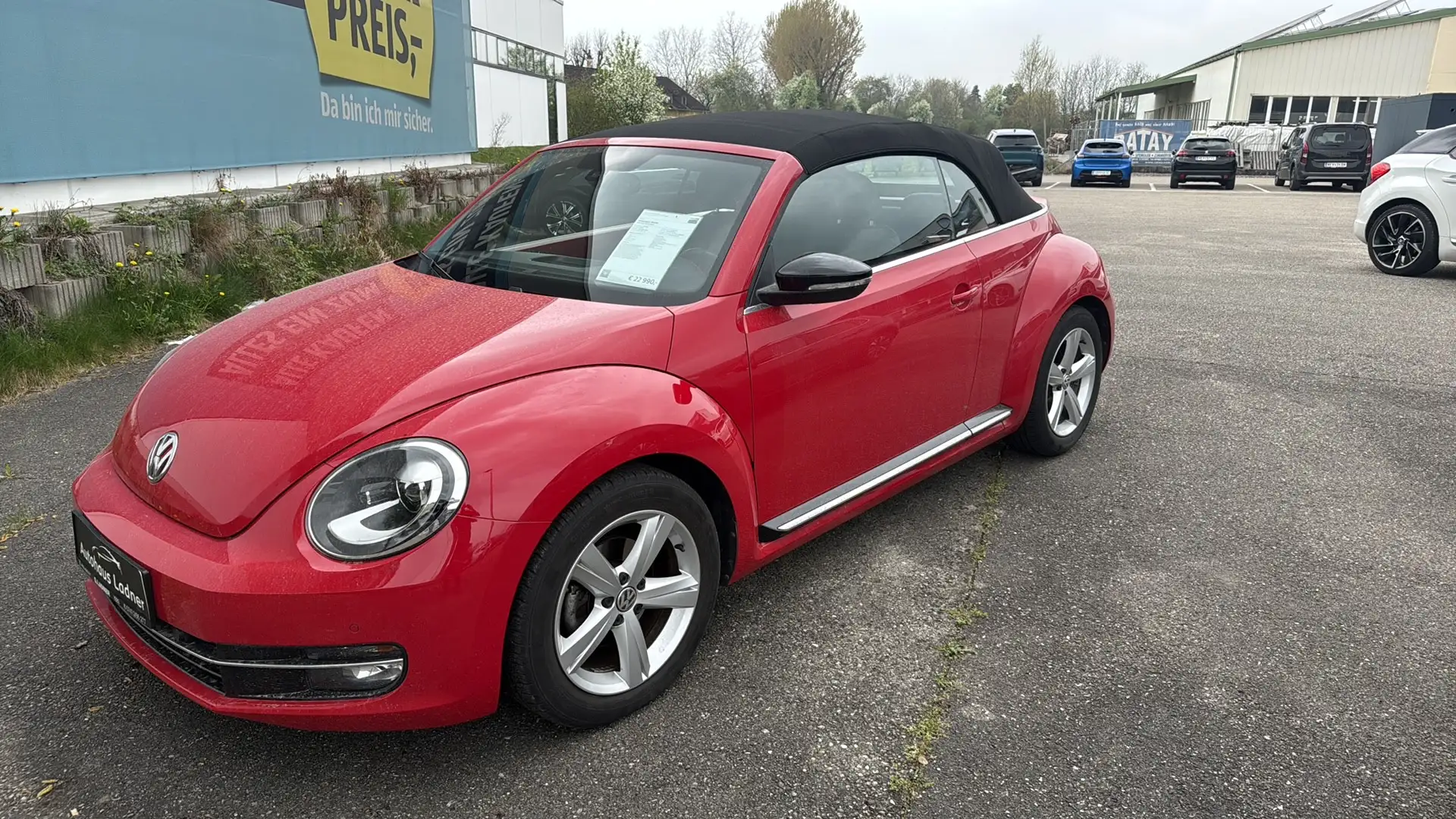 Volkswagen Beetle Cabrio 2,0 TDI BMT Sport Rot - 1