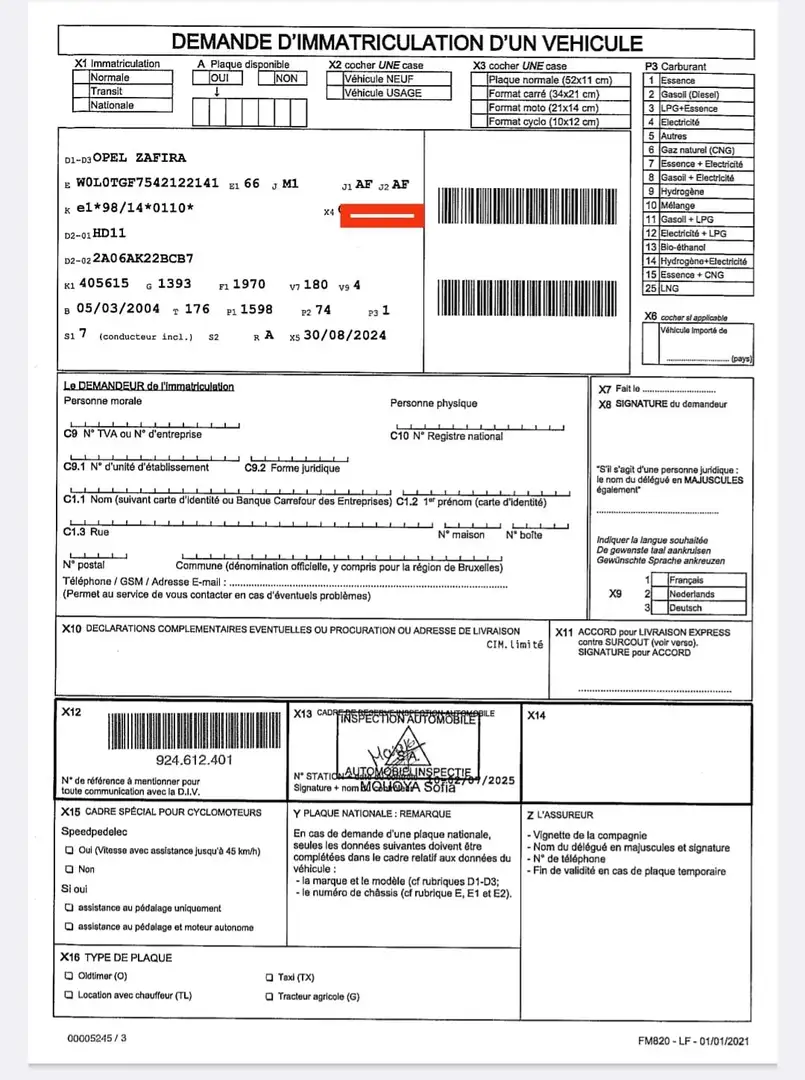 Opel Zafira 7 places, pret a immatriculee - 2