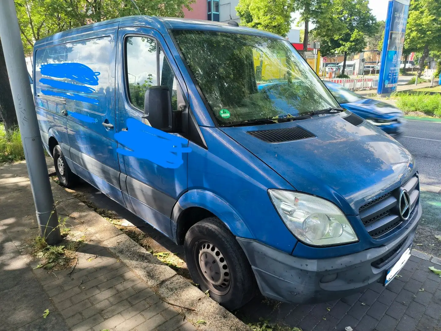 Mercedes-Benz Sprinter II Kasten 210 CDI-AUTOM.-PDC-TÜV 07.26 Синій - 1