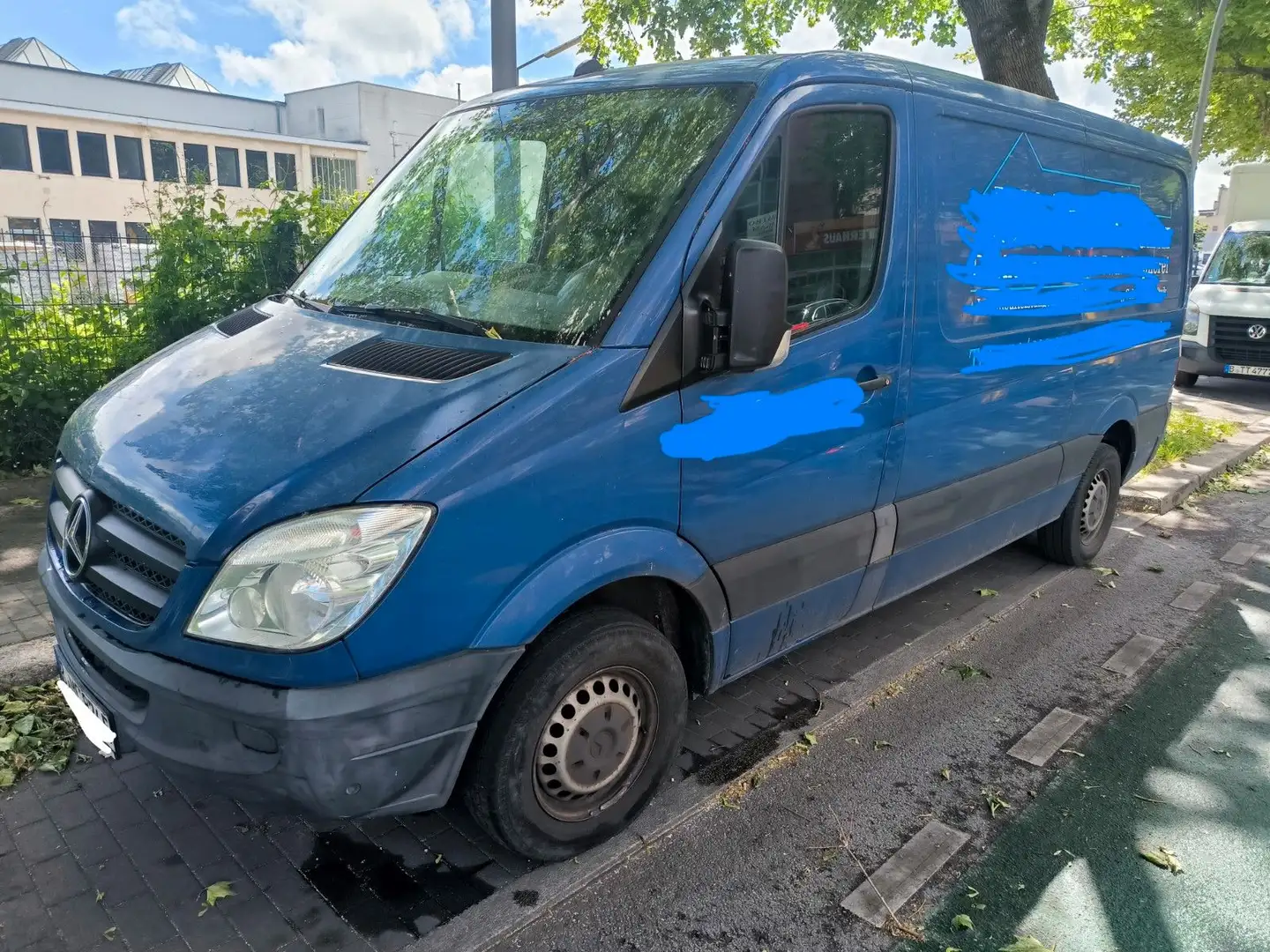Mercedes-Benz Sprinter II Kasten 210 CDI-AUTOM.-PDC-TÜV 07.26 Синій - 2