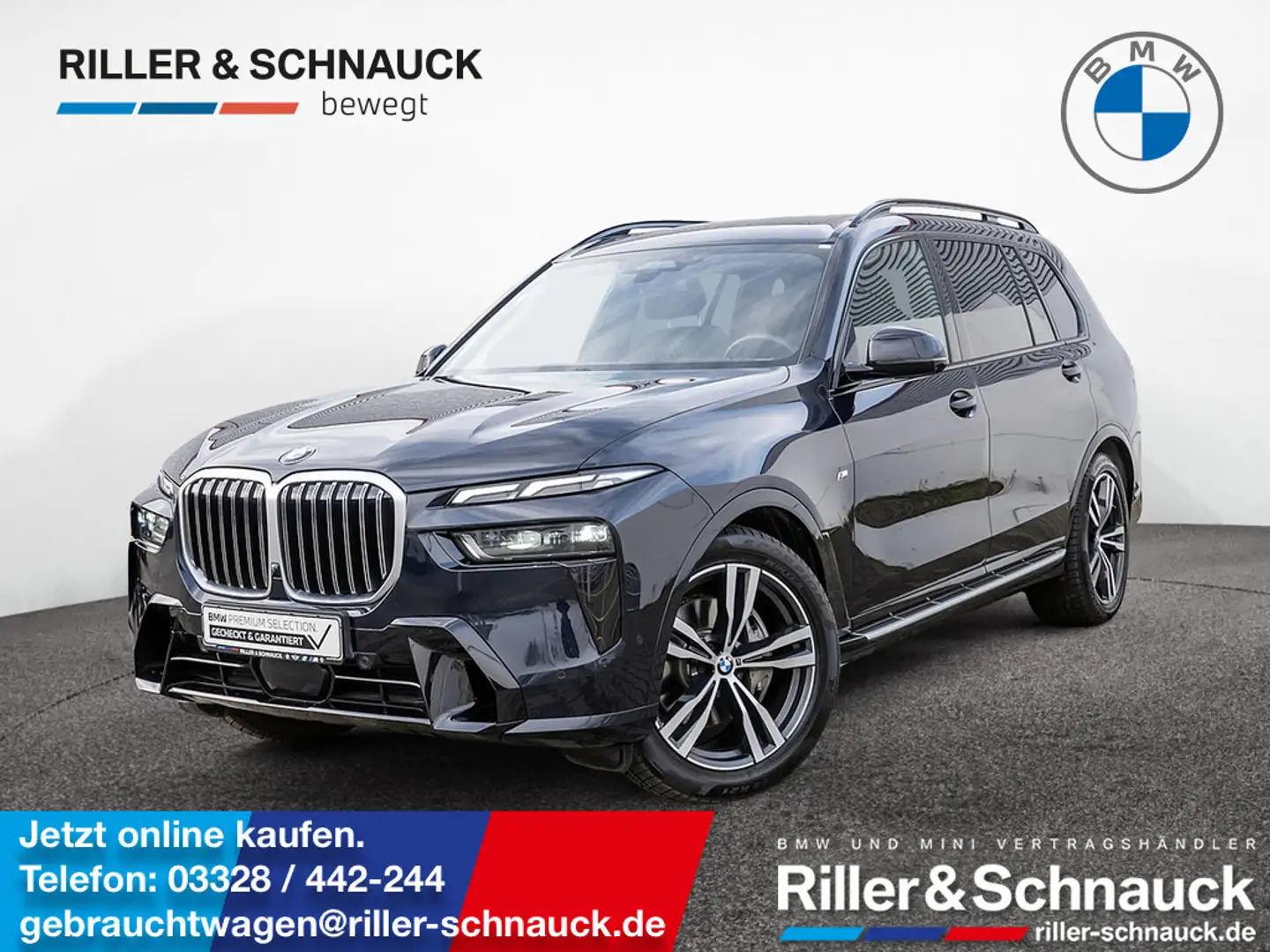 BMW X7 xDrive 40d M-Sport AHK+PANO+STANDHZG+HUD+A Schwarz - 1