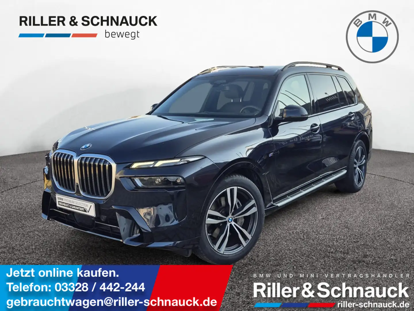 BMW X7 xDrive 40d M Sport AHK+PANO+STANDHZG+HUD+A Schwarz - 1