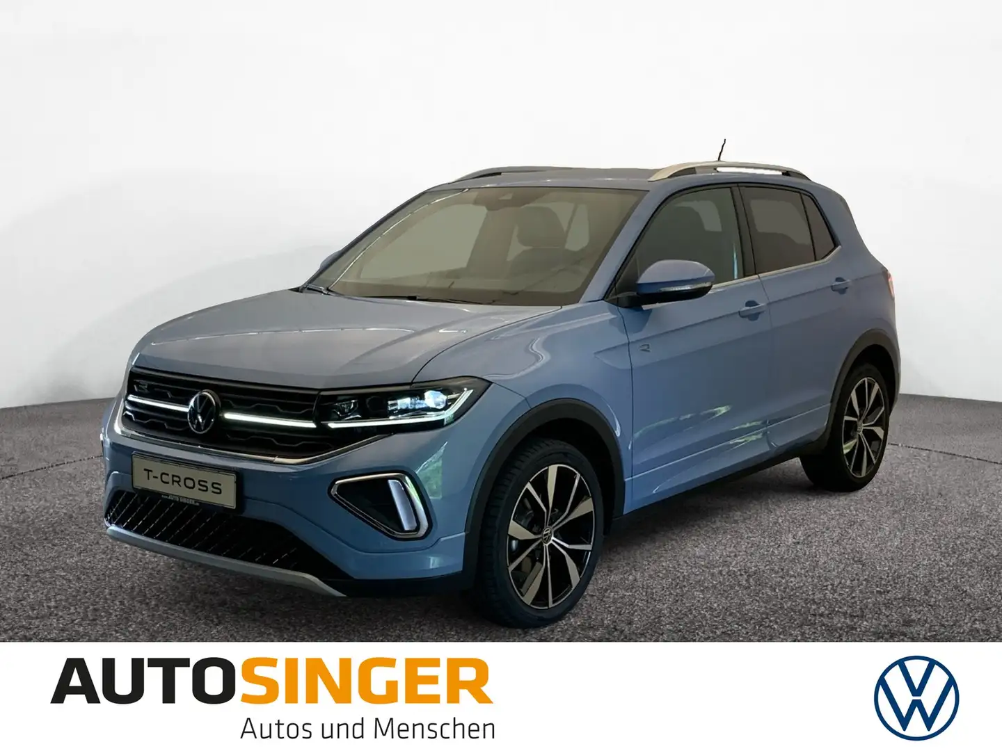 Volkswagen T-Cross R-Line 1.0 TSI DSG AHK*ACC*NAVI*CAM Blau - 1