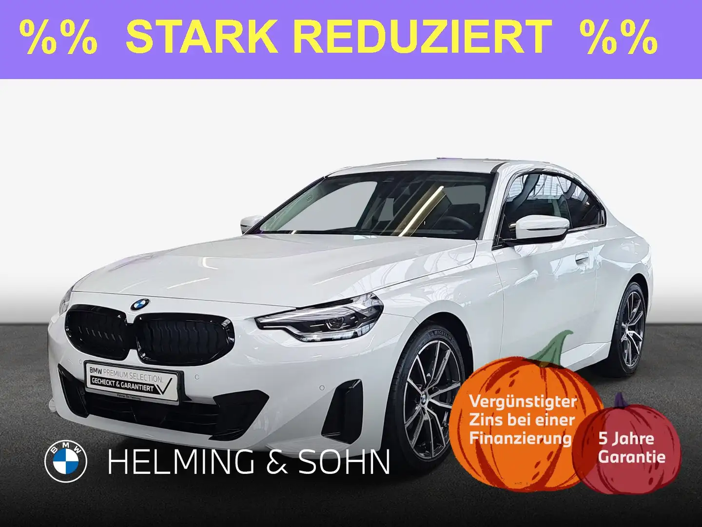 BMW 218 i LED DAB Tempomat PDC Shz uvm. Blanc - 1