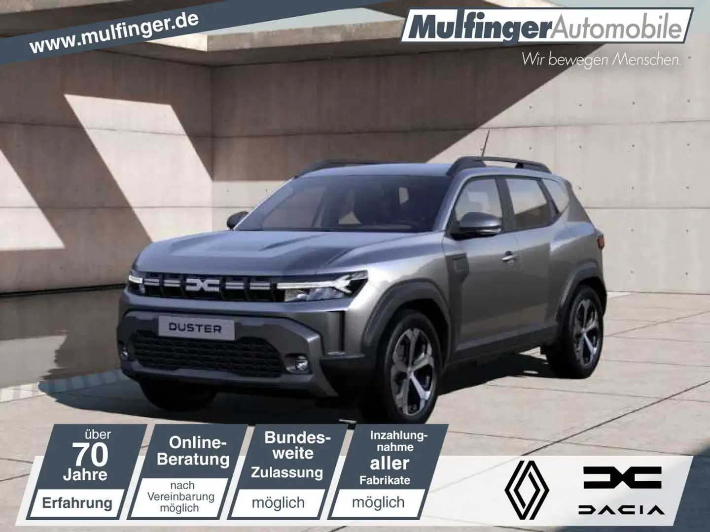 Dacia Duster Journey HYBRID 140 Klimaaut SHZ Kamera EPH Navi Grau - 1
