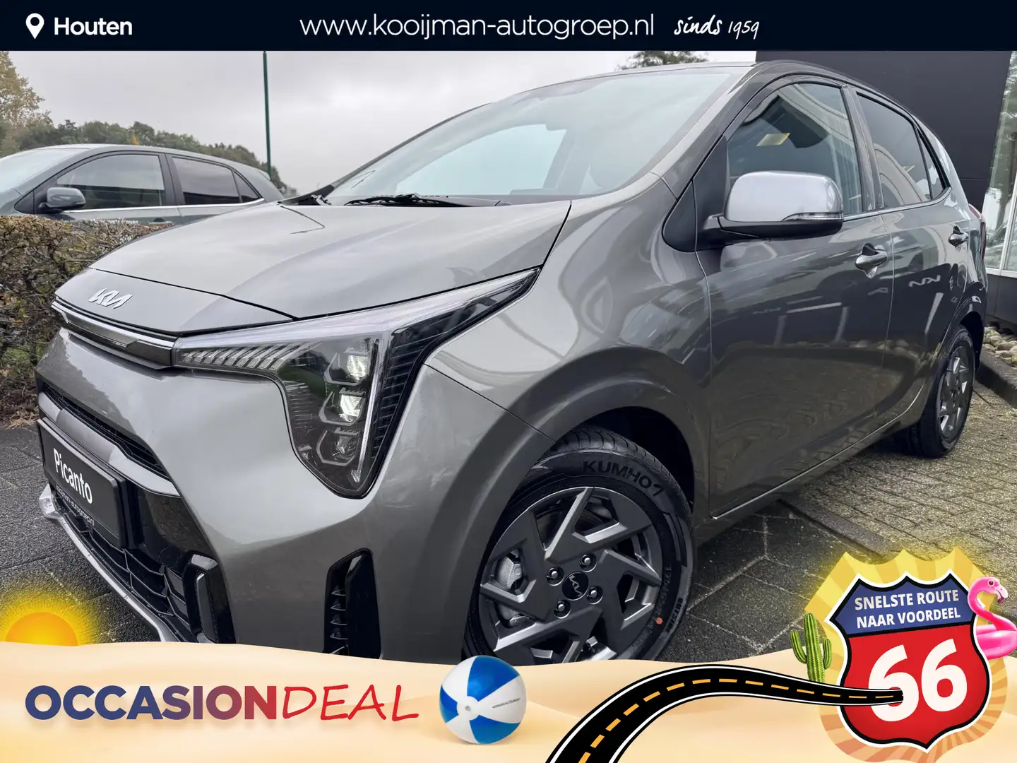 Kia Picanto 1.0 DPI DynamicPlusLine | Uit Voorraad Leverbaar | Grijs - 1