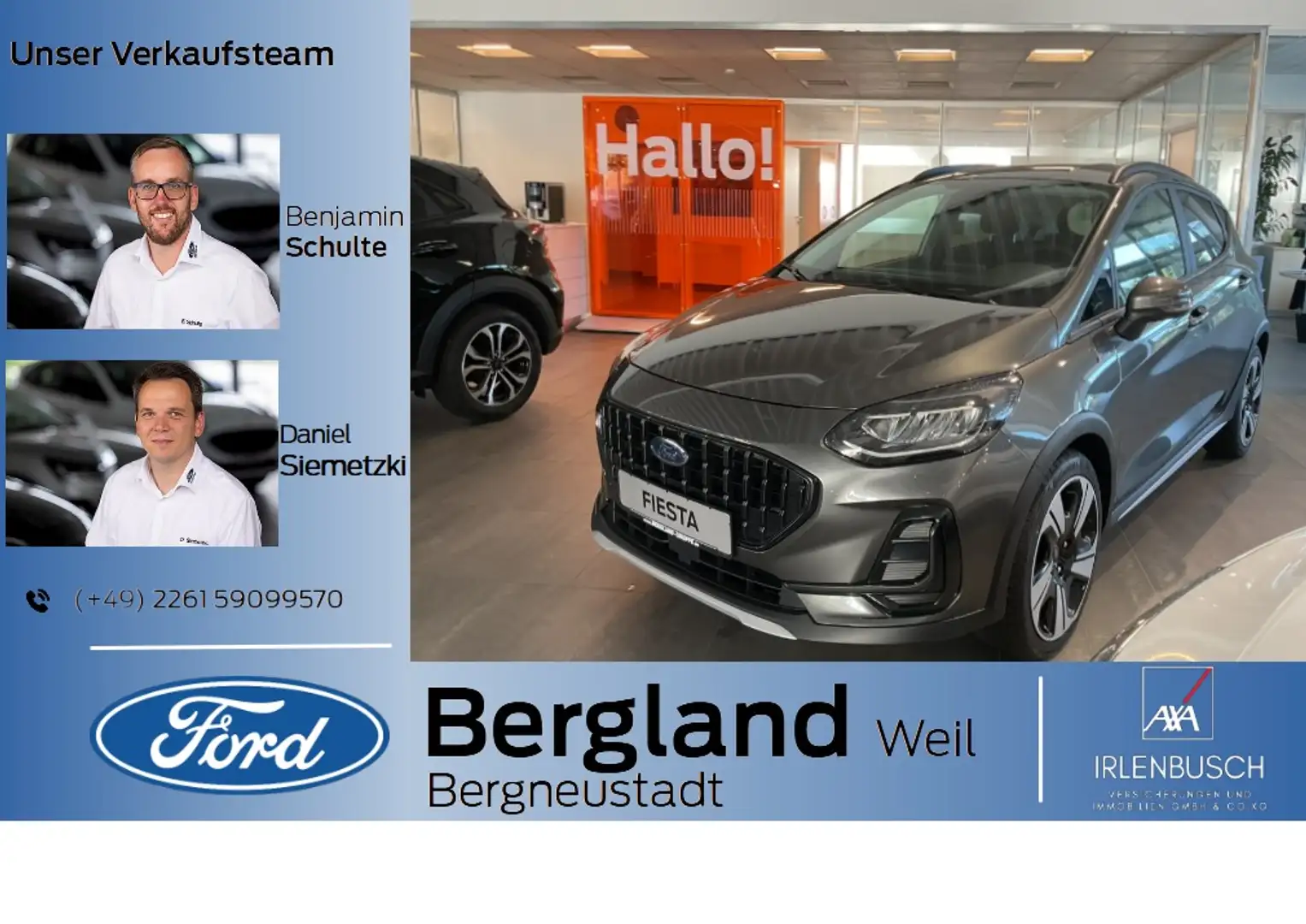 Ford Fiesta ACTIVE 5D 1.0L MHEV 125PS Gris - 1