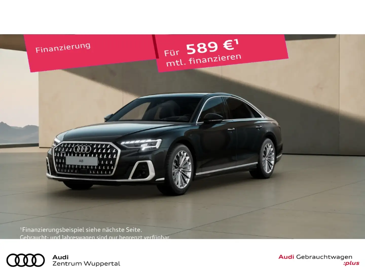 Audi A8 50 TDI QUATTRO B&O DAB LEDER STANDHEIZUNG ACC 19 A Schwarz - 1