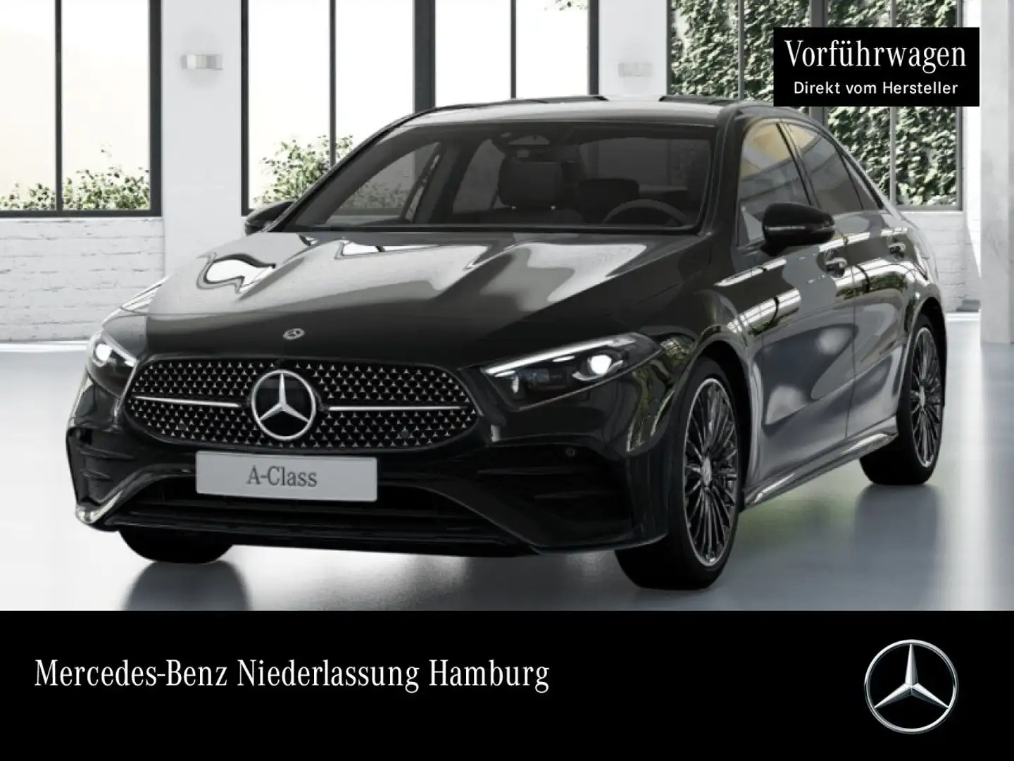 Mercedes-Benz A 250 e Lim AMG+NIGHT+PANO+MULTIBEAM+KAMERA+TOTW Schwarz - 1