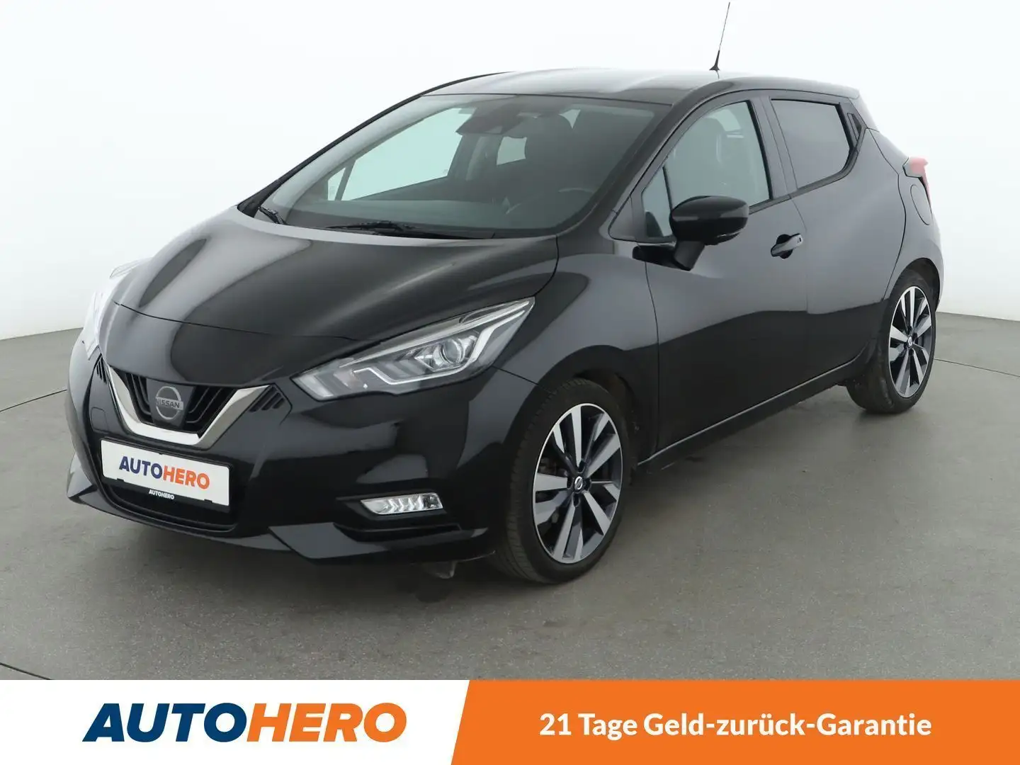 Nissan Micra 1.0 IG-T Tekna *NAVI*360CAM*SHZ*TEMPO*ALU* Zwart - 1