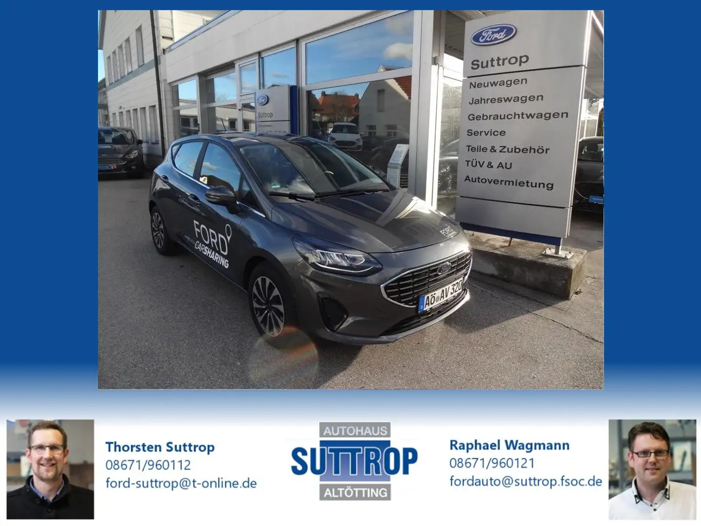 Ford Fiesta Titanium Grau - 1