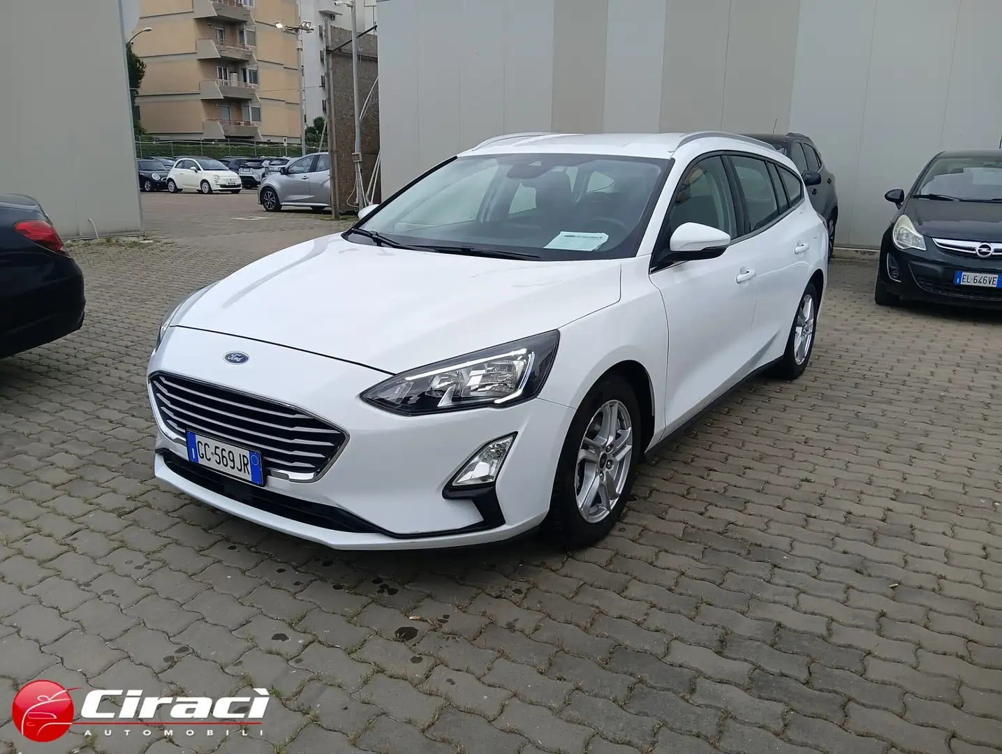Ford Focus 1.5 EcoBlue 120 CV SW Business Blanc - 1