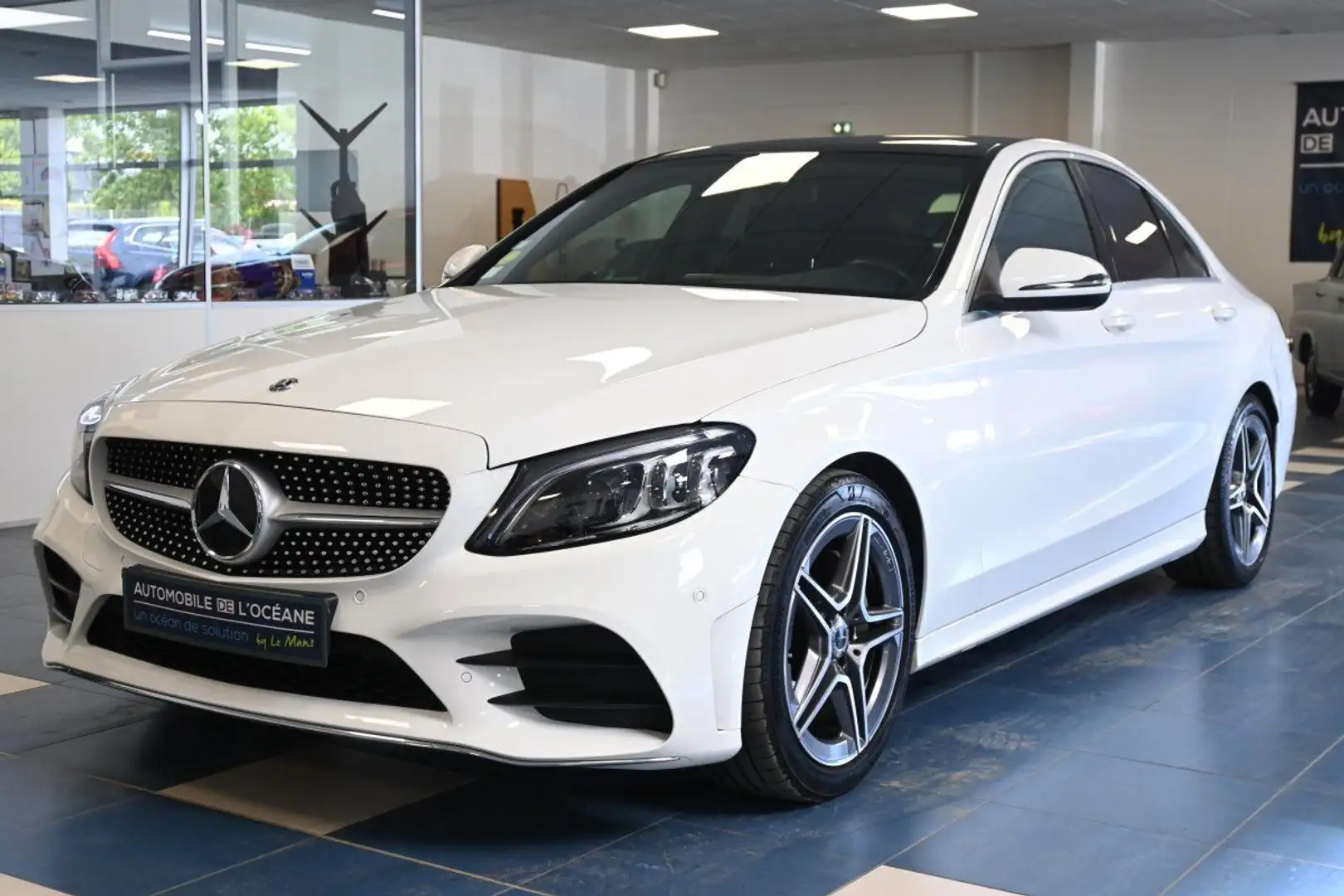 Mercedes-Benz C 200 200 d 9G-Tronic AMG Line Blanc - 2