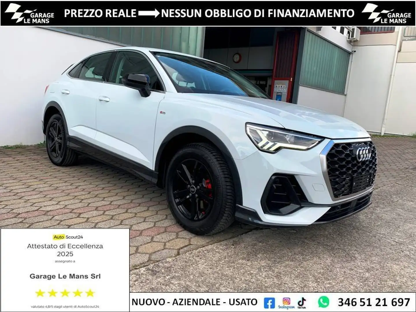 Audi Q3 SPORTBACK 35 1.5 TFSI MHEV S-TRONIC NAVI CRUISE Blanc - 1