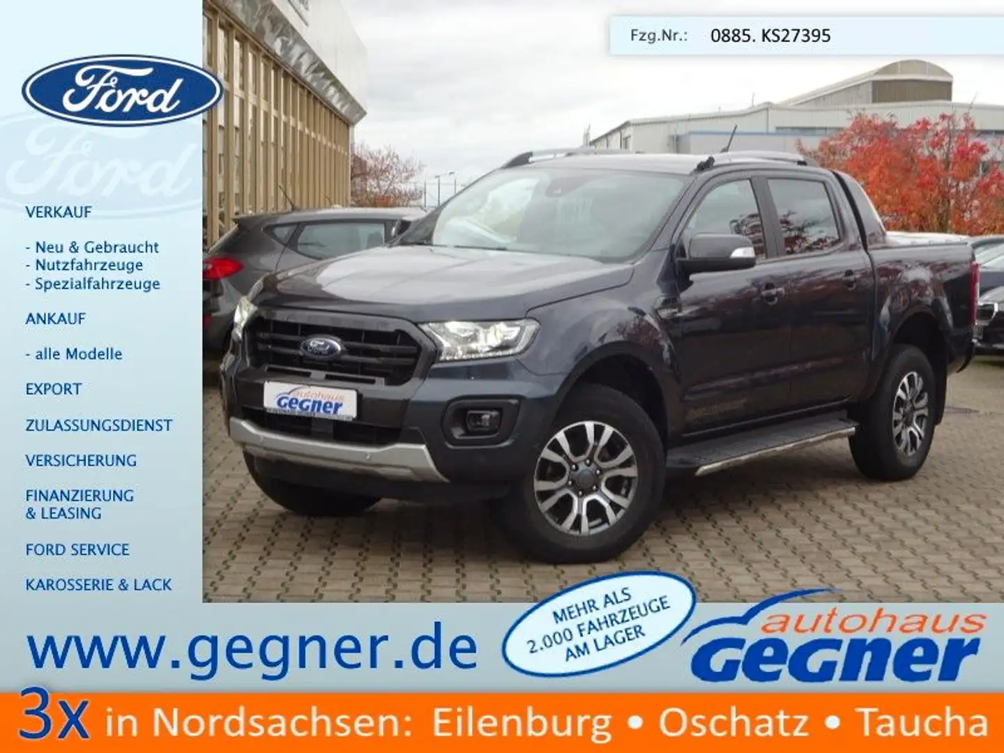 Ford Ranger DK 212PS Autm. Wildtrak 4x4 Standhzg ACC Gris - 1
