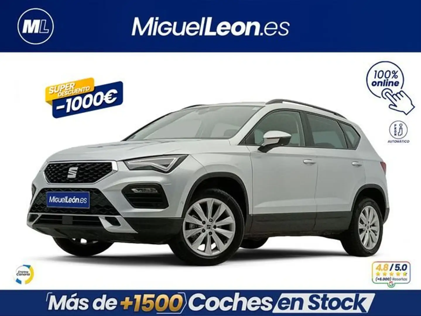 SEAT Ateca 1.5 TSI 110kW DSG S&S Style XXL Gris - 1