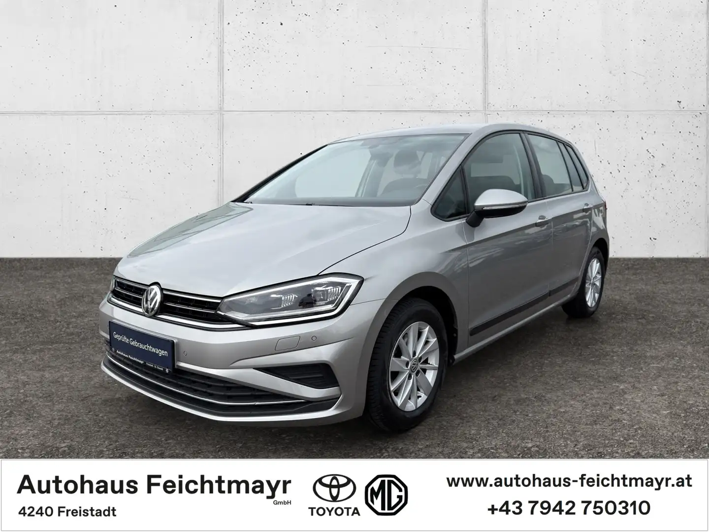 Volkswagen Golf Sportsvan 1,0 TSI Comfortline 5t. Silber - 1