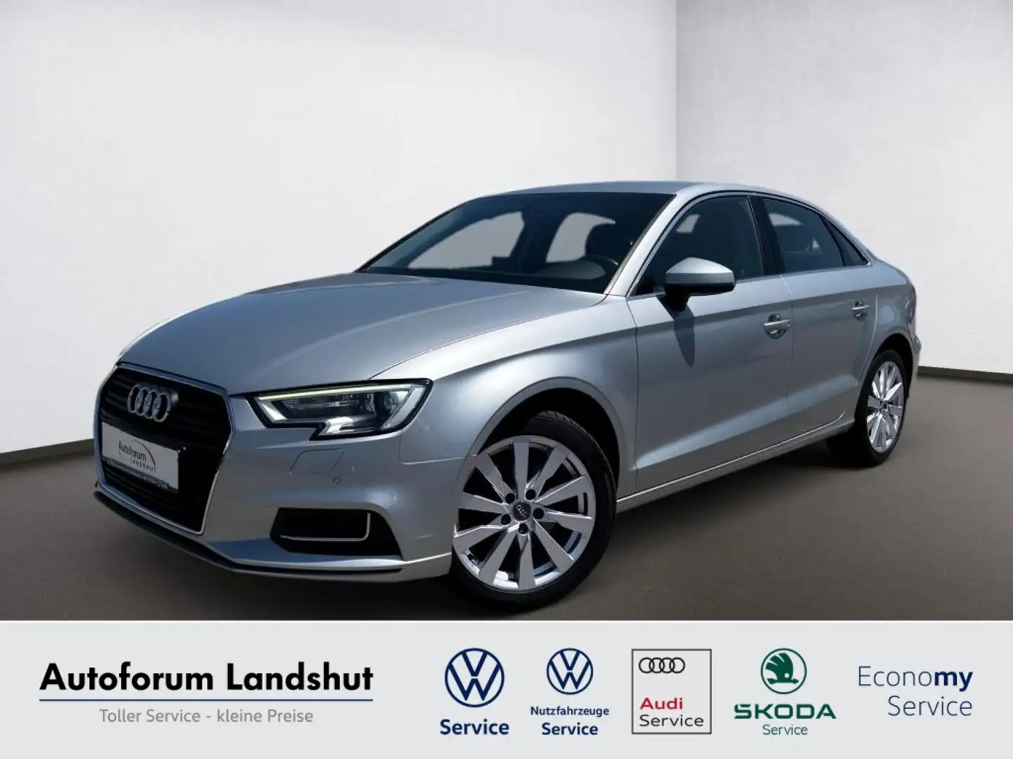 Audi A3 35 TDI Limousine design AHK*GRA*PDC*NAVI*SHZ Silber - 1