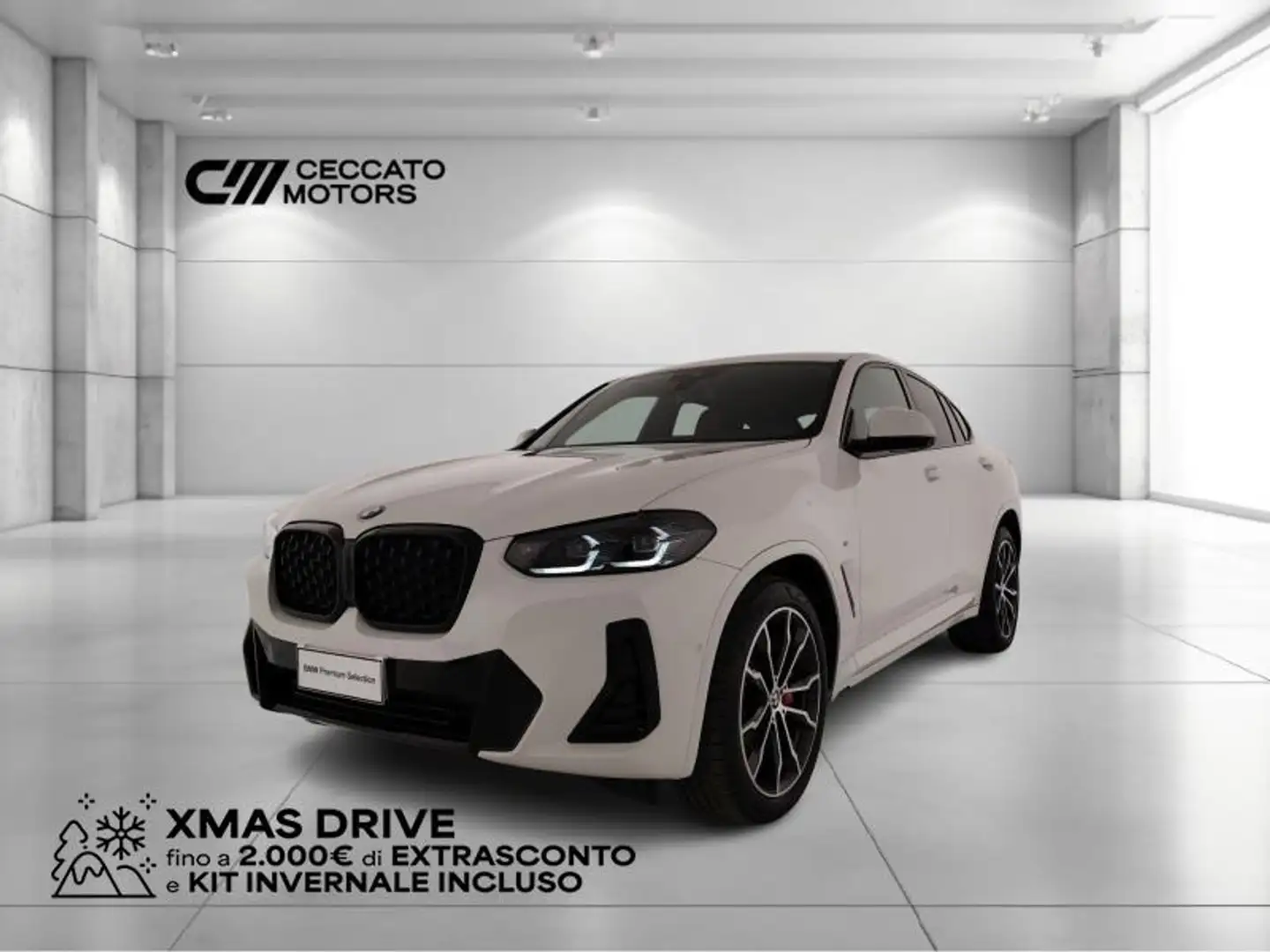 BMW X4 xdrive30i mhev 48V Msport auto Bianco - 1
