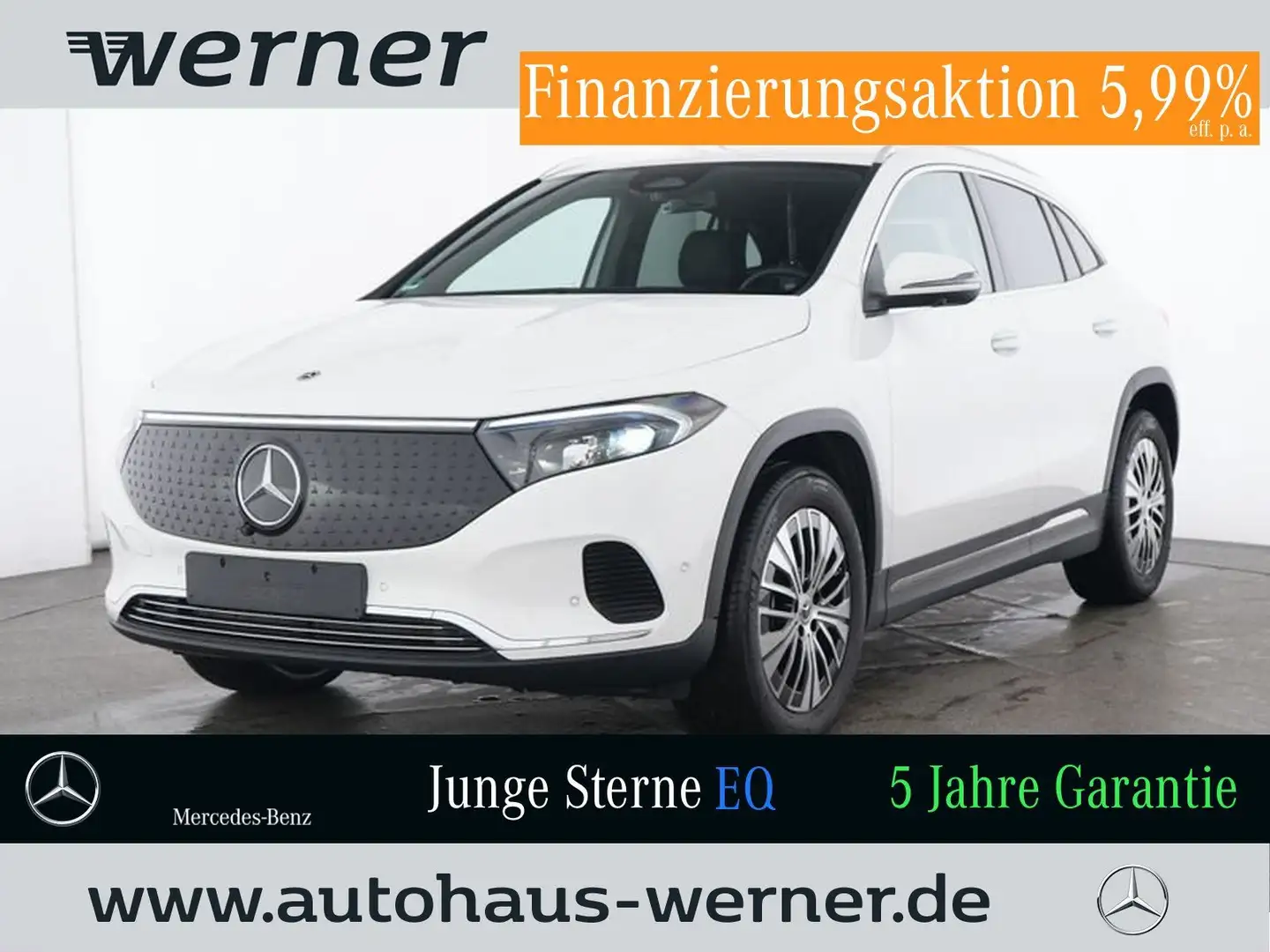 Mercedes-Benz EQA 300 4M PROGR-ADVANCED+ 360° WDGLAS HANDSFREE Weiß - 1