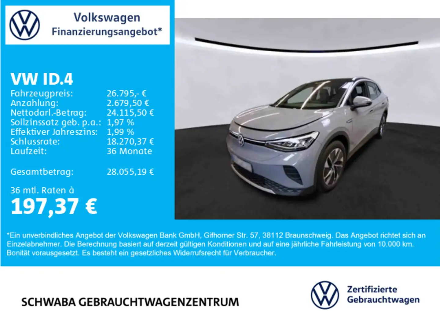 Volkswagen ID.4 Pro Performance Gris - 1