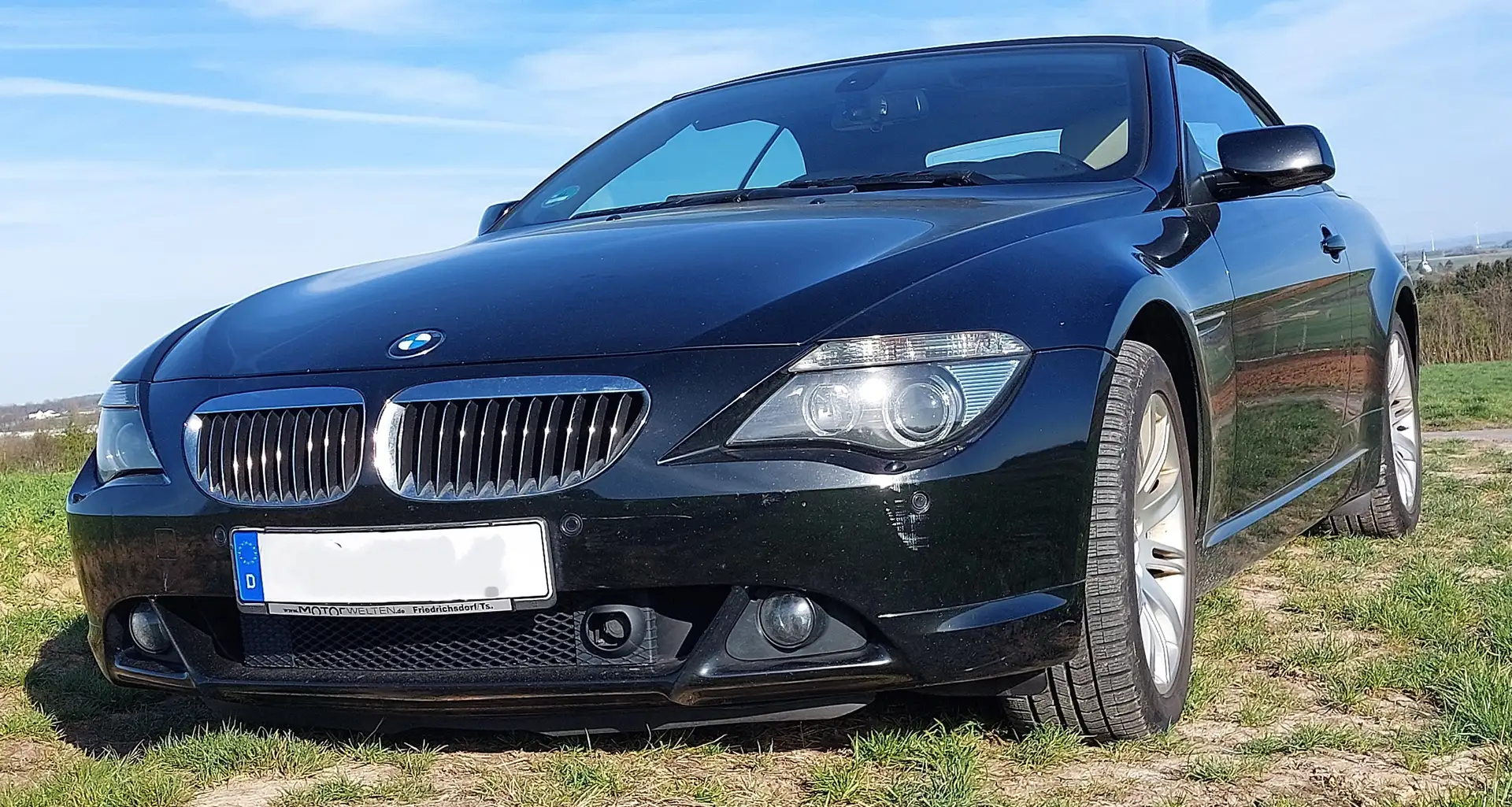BMW 650 Cabrio saphirschwarzmetallic mit beigem Vollleder Чорний - 1